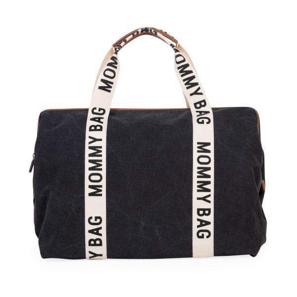 Sac à langer mommy bag signature canvas noir