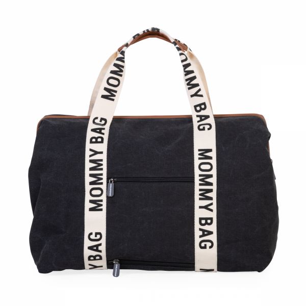 Sac à langer mommy bag signature canvas noir