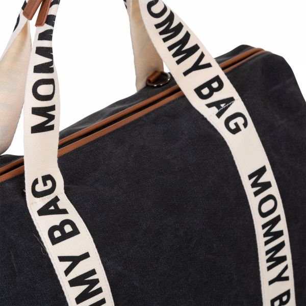 Sac à langer mommy bag signature canvas noir