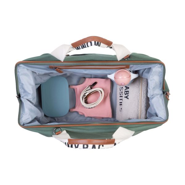 Sac à langer Mommy bag Signature Canvas Vert