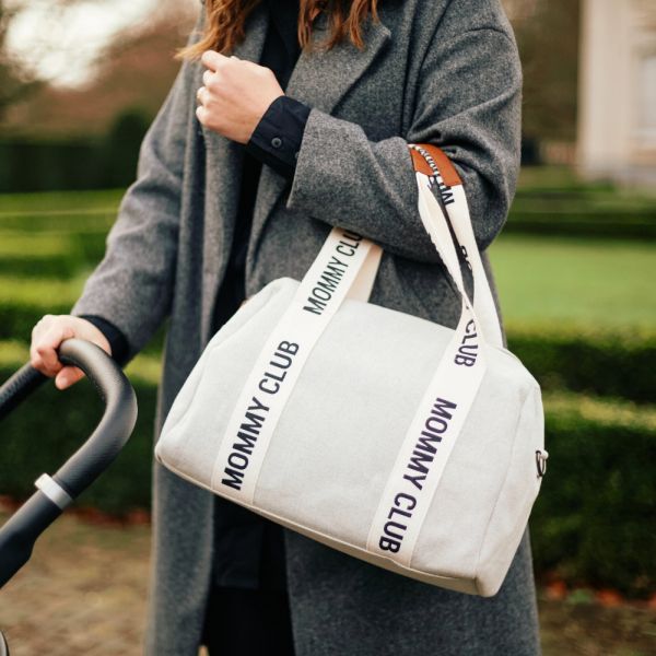 Sac à langer Mommy Club Signature Canvas Off white