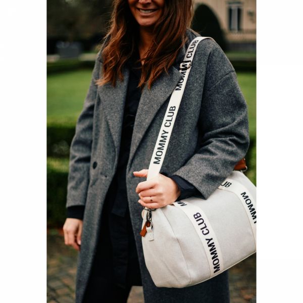 Sac à langer Mommy Club Signature Canvas Off white