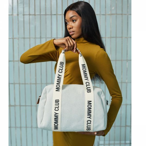 Sac à langer Mommy Club Signature Canvas Off white