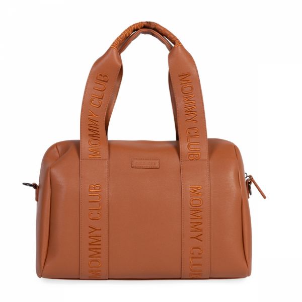 Sac à langer Mommy Club Signature Simili leather Brun