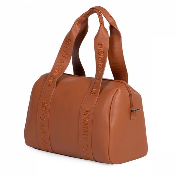 Sac à langer Mommy Club Signature Simili leather Brun