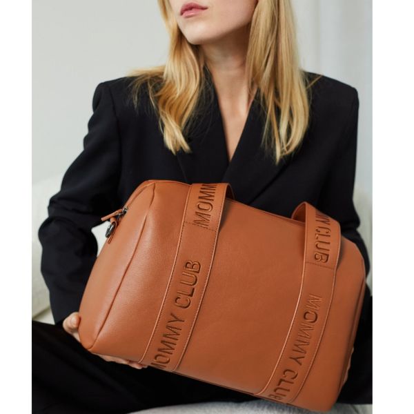 Sac à langer Mommy Club Signature Simili cuir Marron