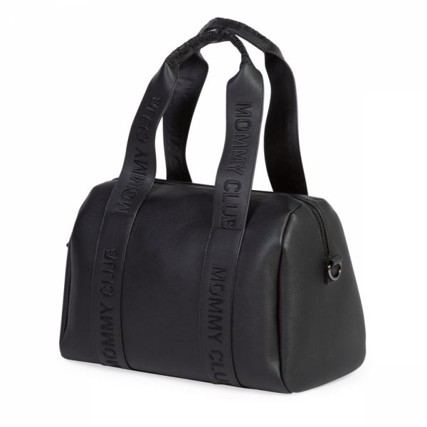 Sac à langer Mommy Club Signature Simili leather Noir