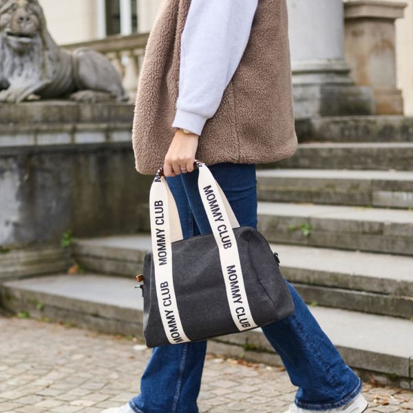 Sac à langer Mommy Club Signature canvas black