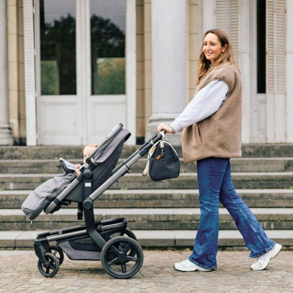 Sac à langer Mommy Club Signature Canvas Noir