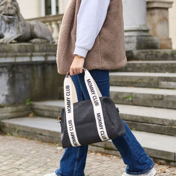 Sac à langer Mommy Club Signature Canvas Noir