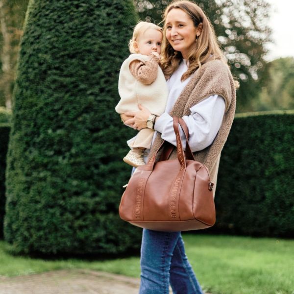 Sac à langer Mommy Club Signature Simili cuir Marron foncé