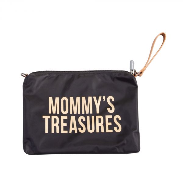 Pochette Mommy's Treasure noire et or