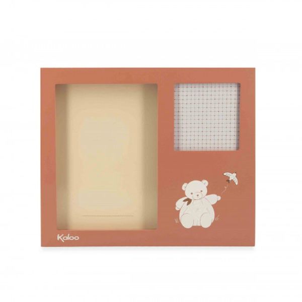 Cadre à souvenirs Photo et empreinte enfant Terracotta