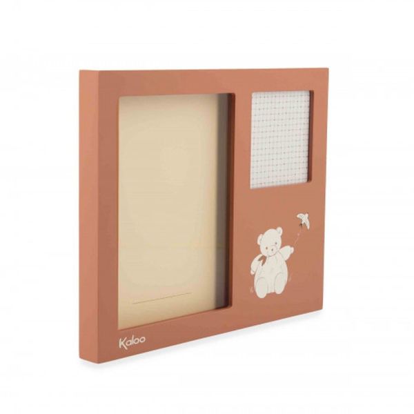 Cadre à souvenirs Photo et empreinte enfant Terracotta