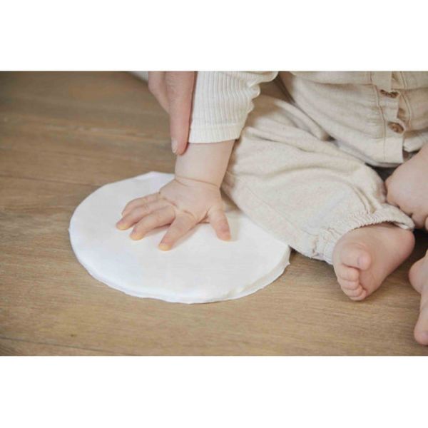 Cadre à souvenirs Photo et empreinte enfant Terracotta