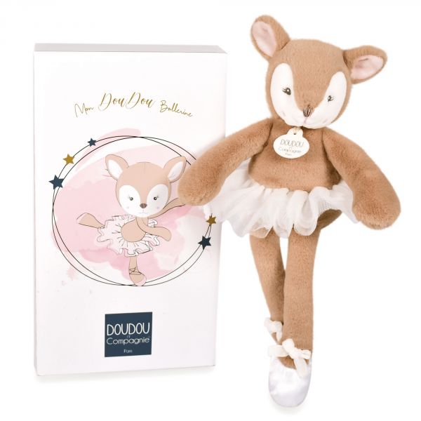 Peluche 30 cm Mon Doudou Ballerine Faon