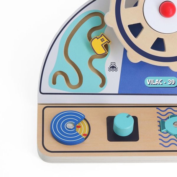 Panneau d'activités en bois Tableau de bord bateau