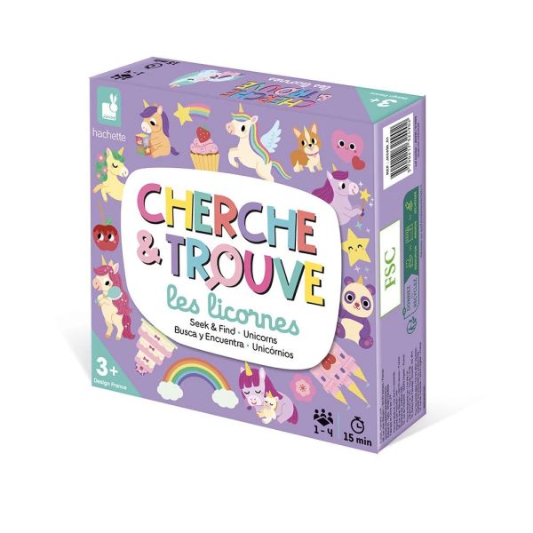 Jeu d'observation Mon premier cherche et trouve - Licornes