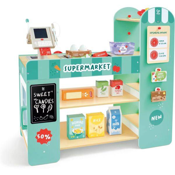 Supermarché intelligent enfant en bois