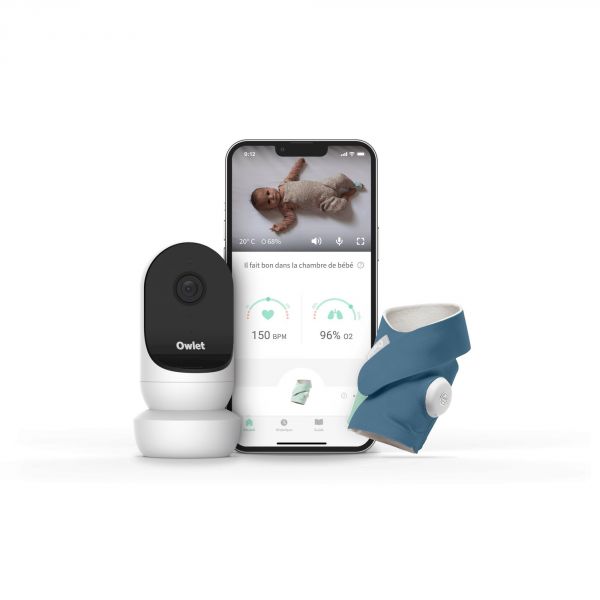 Babyphone Monitor Duo (Smart Sock 3 + Cam 2) Bleu nuit