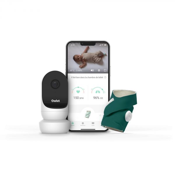 Babyphone Monitor Duo (Smart Sock 3 + Cam) Vert océan