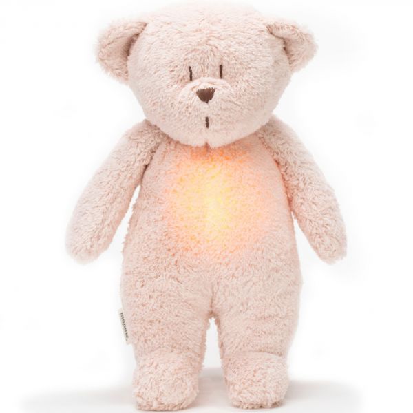 Peluche Veilleuse Ours Nature Bio Rose Blush