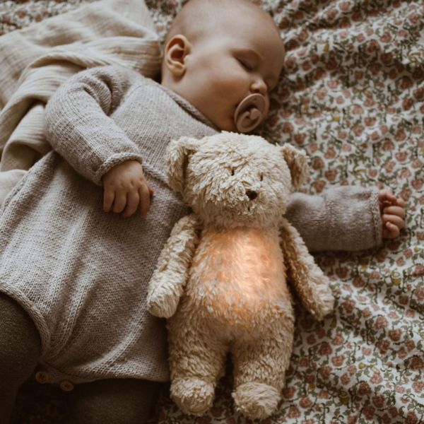 Peluche Veilleuse Ours Nature Bio Sable
