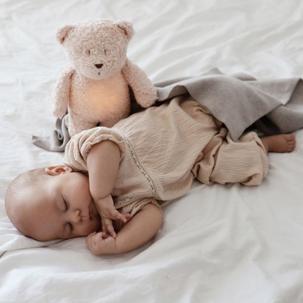 Peluche Veilleuse Ours Nature Bio Sable