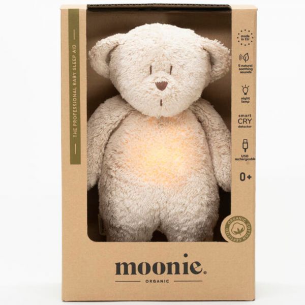 Peluche Veilleuse Ours Nature Bio Sable