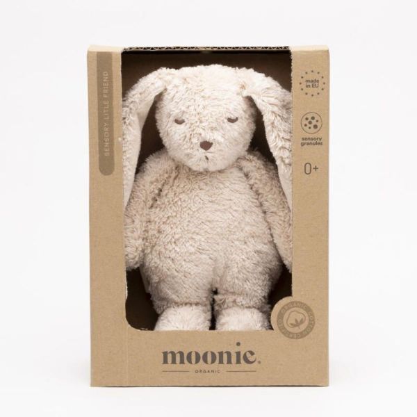 Petit lapin peluche sensoriel Sable