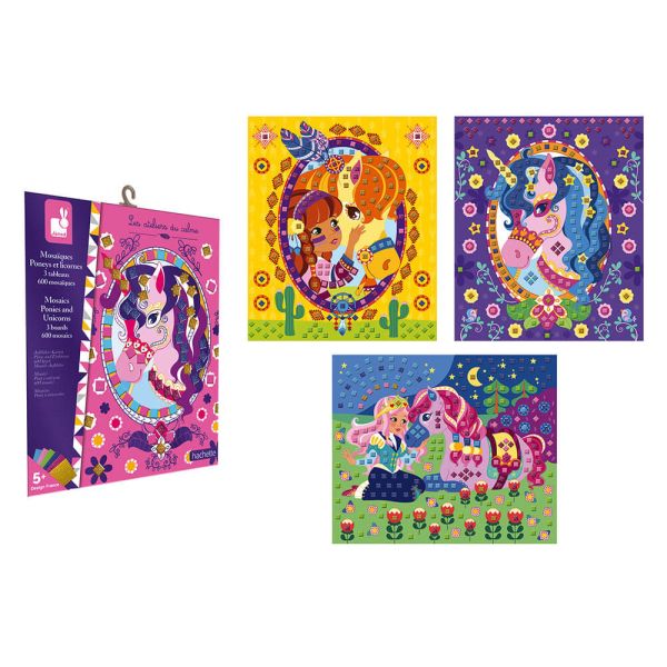 Mosaïques Poneys et licornes