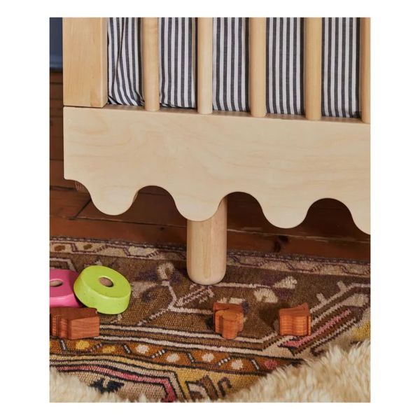 Lit évolutif bébé Moss 80x140 cm Naturel