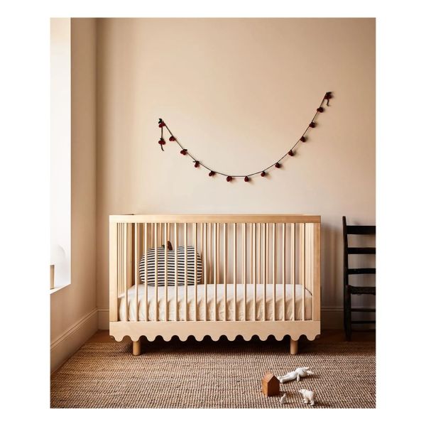 Lit évolutif bébé Moss 80x140 cm Naturel