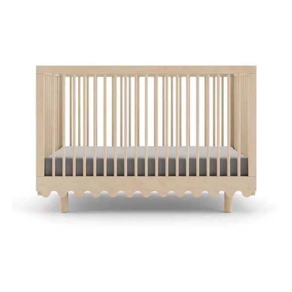 Lit évolutif bébé Moss 80x140 cm Naturel