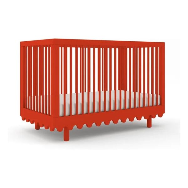 Lit évolutif bébé Moss 80x140 cm Rouge