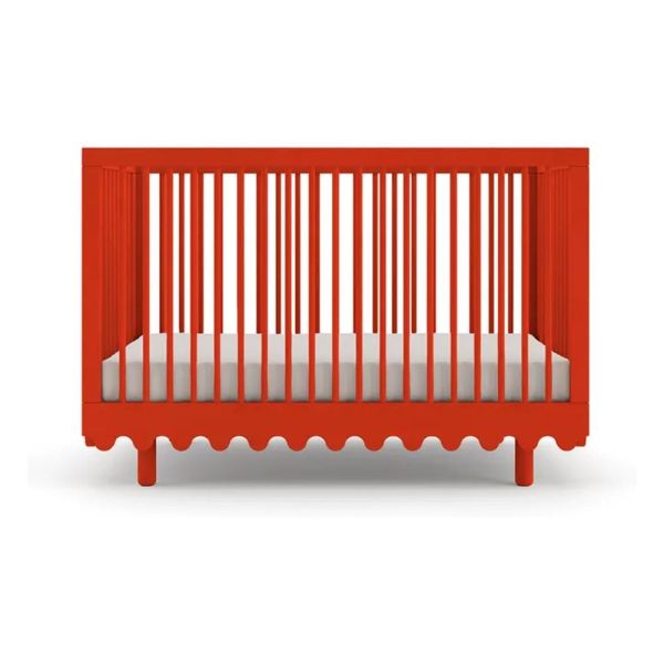 Lit évolutif bébé Moss 80x140 cm Rouge