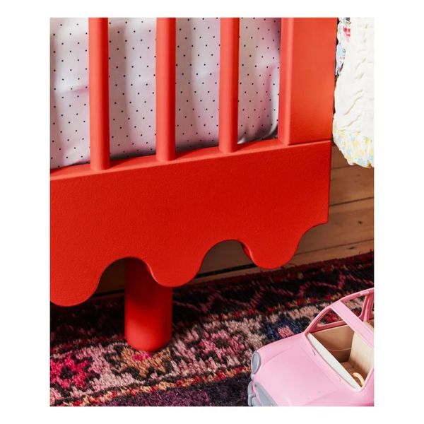 Lit évolutif bébé Moss 80x140 cm Rouge