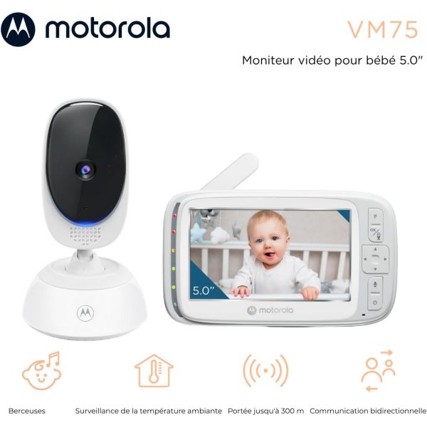 Caméra de surveillance bébé connectée VM75