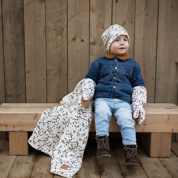 Moufles enfant 1-3 ans chaudes et imperméables Dalmatian Dots