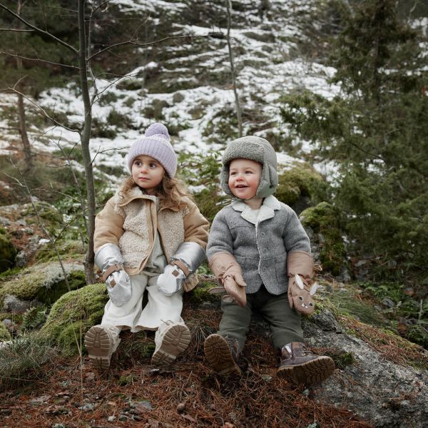 Moufles enfant 1-3 ans chaudes et imperméables Silver Sheen