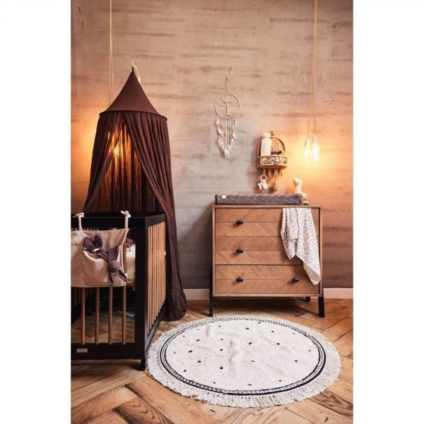 Ciel de lit Vintage 245 cm Chestnut