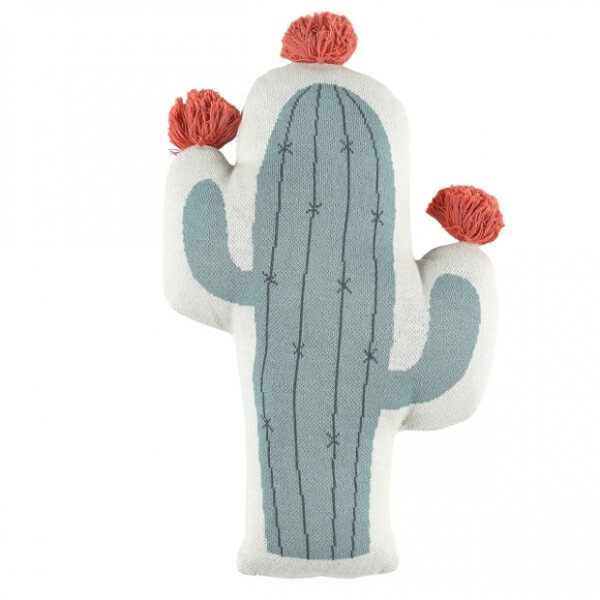 Coussin cactus Coton Bio Moris & Sacha