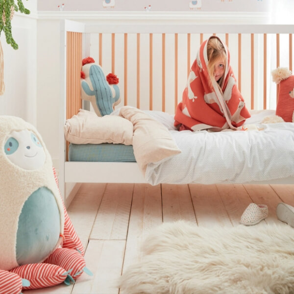 Coussin cactus Coton Bio Moris & Sacha