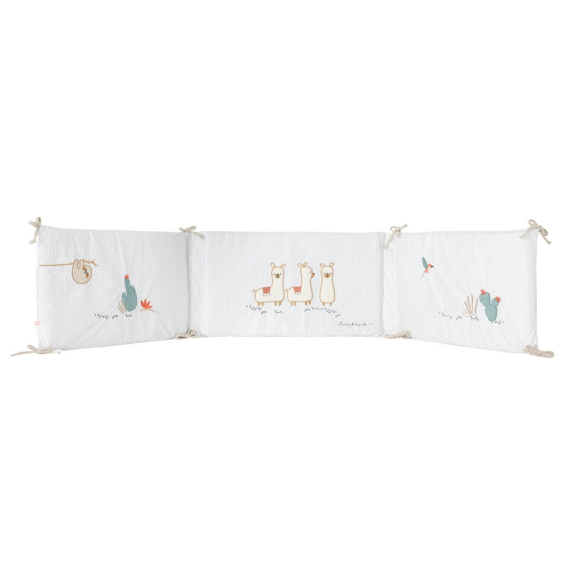 Tour De Lit Bebe Veloudoux Blanc Moris Sacha Made In Bebe