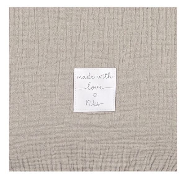 Housse de matelas à langer en coton bio Beige