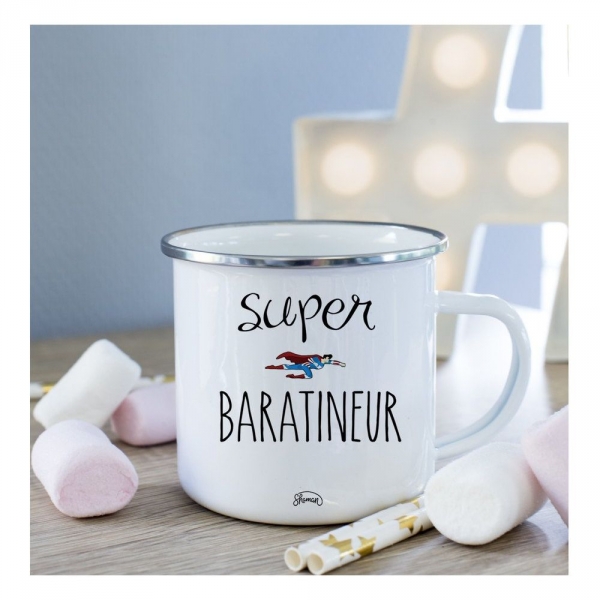 Mug métal Super Baratineur