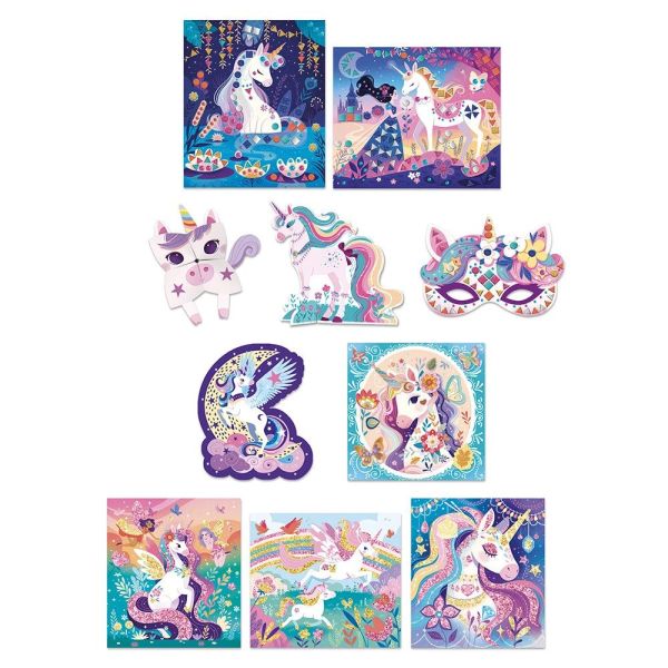 Coffret créatif enfant Multiactivités Licornes