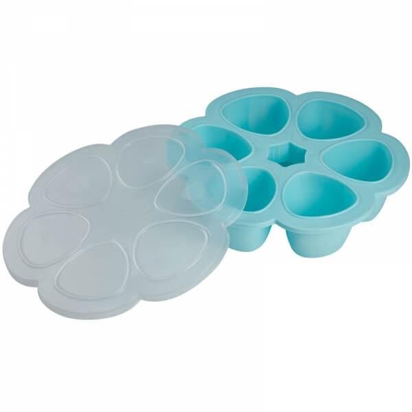 Moule multiportions silicone 6 x 150 ml blue