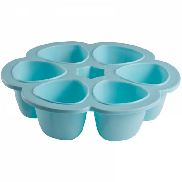 Moule multiportions silicone 6 x 150 ml blue