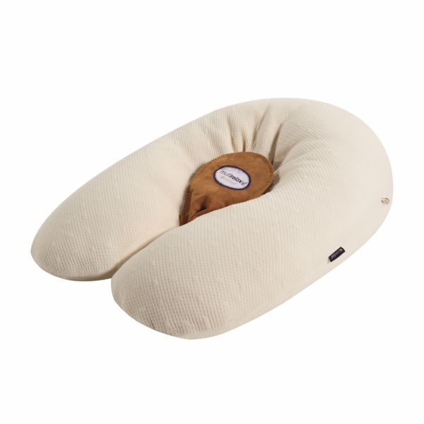 Coussin d'allaitement Multirelax+ Organic coton beige